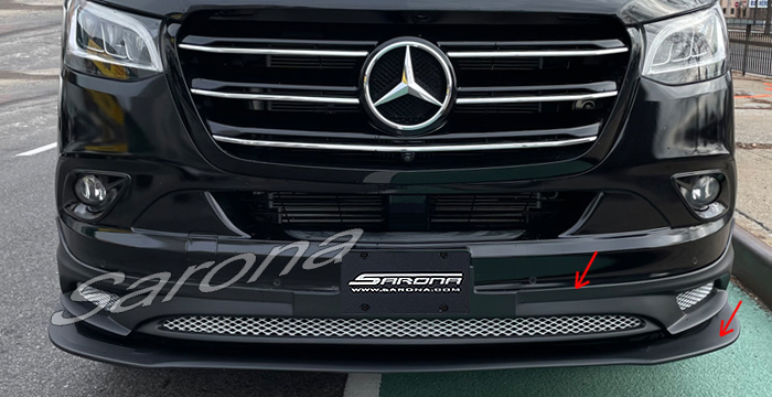 Custom Mercedes Sprinter  Van Front Lip/Splitter (2019 - 2024) - $775.00 (Part #MB-076-FA)